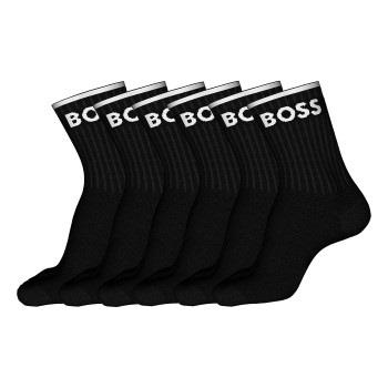 BOSS Strumpor 6P Quarter Stripe CC Sock Svart Strl 39/42 Herr