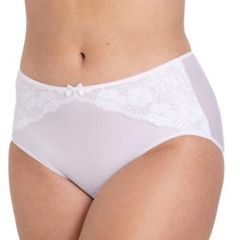 Miss Mary Jacquard and Lace Panty Trosor Vit 38 Dam