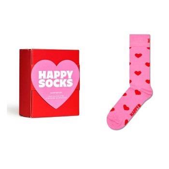 Happy socks Strumpor Heart Sock Gift Box Rosa bomull Strl 36/40