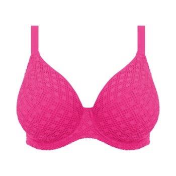 Elomi Bazaruto Underwire Plunge Bikini Top Rosa polyamid F 80 Dam