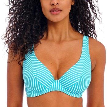 Freya Jewel Cove UW High Apex Bikini Top Turkos Mönster D 75 Dam