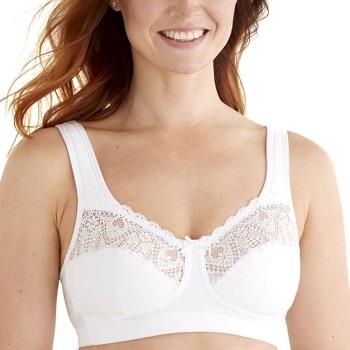 Swegmark BH True Beauty Fairtrade Soft Bra Vit bomull B 80 Dam