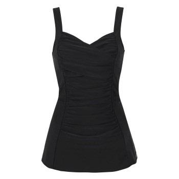 Damella Esther Basic Swimsuit Dress Svart 38 Dam