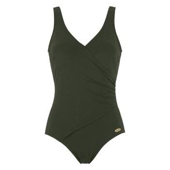 Damella Julia Chlorine Resistant Swimsuit Mörkgrön polyamid 38 Dam