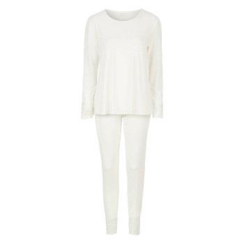 Damella Viscose Plain Pyjamas Set Elfenben viskos Small Dam