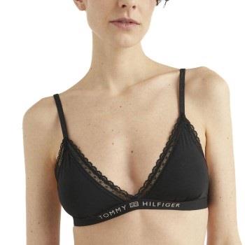 Tommy Hilfiger BH Lace Unlined Triangle Bra Svart Small Dam