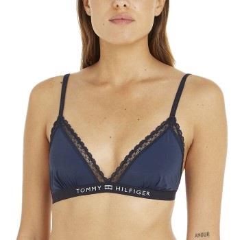 Tommy Hilfiger BH Lace Unlined Triangle Bra Marin Medium Dam