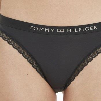 Tommy Hilfiger Trosor Tonal Logo Lace Briefs Svart Medium Dam