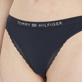 Tommy Hilfiger Trosor Tonal Logo Lace Briefs Marin Small Dam