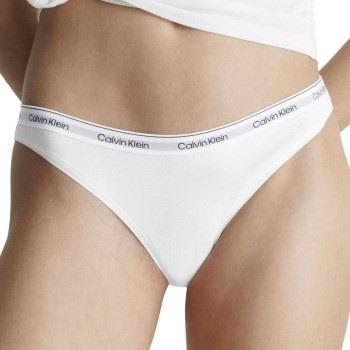 Calvin Klein Trosor Modern Logo Thong Vit bomull Small Dam