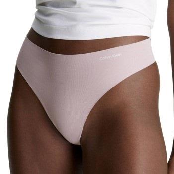 Calvin Klein Trosor Invisibles Cotton Thong Ljusrosa X-Large Dam