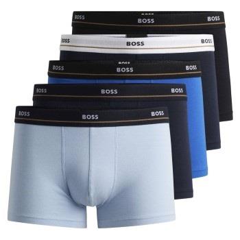 BOSS Kalsonger 5P Essential Trunks Flerfärgad-2 bomull X-Large Herr