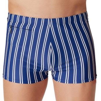 Schiesser Badbyxor Aqua Classic Swim Shorts Ljusblå Randig X-Large Her...