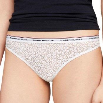 Tommy Hilfiger Trosor 3P Premium Essentials Lace Thong Flerfärgad poly...