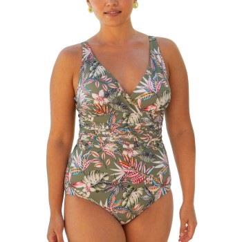 Trofe Tropical Maderia Swimsuit Grön Mönstrad 36 Dam