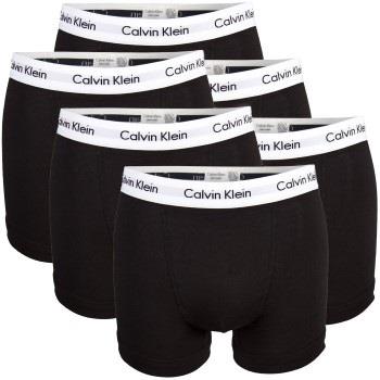 Calvin Klein Kalsonger 6P Cotton Stretch Trunks Svart/Vit bomull X-Sma...