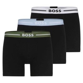 BOSS Kalsonger 3P Power Bold BoxerBr Svart bomull Small Herr