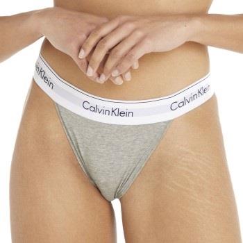 Calvin Klein Trosor Modern Cotton Tanga Panty Gråmelerad Large Dam