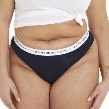 Tommy Hilfiger Trosor Curve LOGO Waistband Thong Mörkblå 4XL Dam