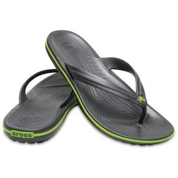 Crocs Crocband Flip Unisex Svart/Grön US M4/W6 (EU 36-37)