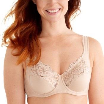 Swegmark BH Organic Cottton Bloom Wire Bra Beige D 75 Dam