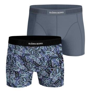 Björn Borg Kalsonger 2P Premium Cotton Stretch Boxer 2354 Blå Mönstrad...