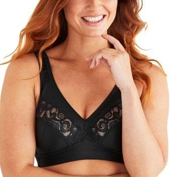 Swegmark BH Pure Grace Soft Bra Svart polyamid D 85 Dam