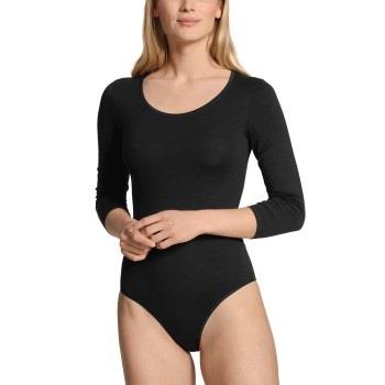 Calida Natural Comfort Bodysuit Svart bomull Small Dam