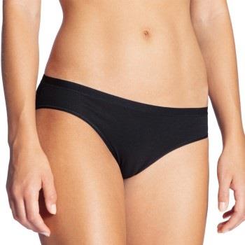 Calida Trosor Natural Comfort Brief Low Cut Svart bomull XX-Small Dam