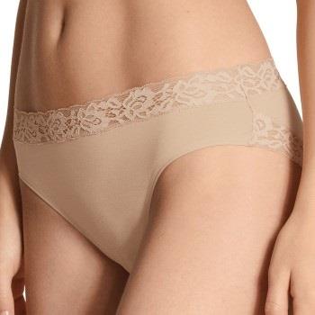 Calida Trosor Natural Comfort Lace Brief Beige bomull Small Dam