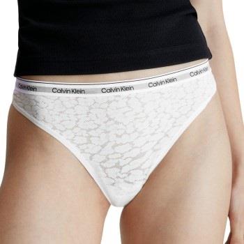 Calvin Klein Trosor Lace Thong Vit polyamid X-Small Dam