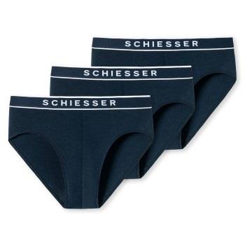 Schiesser Kalsonger 3P 95-5 Organic Cotton Rio Brief Marin bomull X-La...