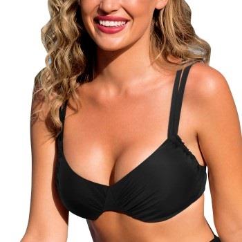 Wiki Basic Adjustable Bikini Top Svart B 80 Dam