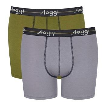 Sloggi Kalsonger 2P Men Start Short C2P Grön bomull XX-Large Herr