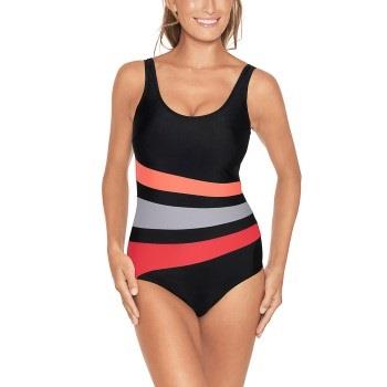 Wiki Swimsuit Bianca Classic Svart/Rosa 38 Dam