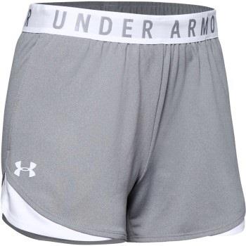 Under Armour 3P Play Up Shorts 3.0 Grå polyester Small Dam