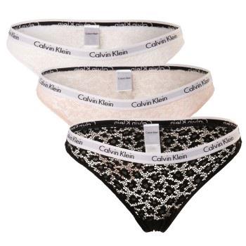 Calvin Klein Trosor 6P Carousel Lace Core Brazilian Svart/Rosa polyami...