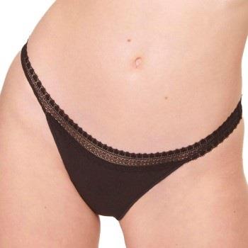 Sloggi Trosor 2P GO Ribbed Tanga Briefs Svart ekologisk bomull Large D...