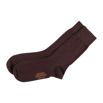 Amanda Christensen Strumpor Noble Ankle Socks Mörkbrun Strl 43/44