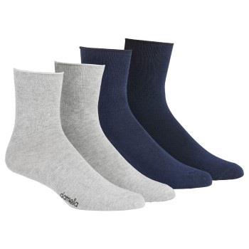 Damella Strumpor 2P Seamless Socks Marin/Grå Strl 43/46 Dam