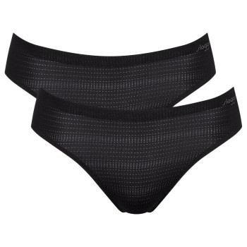 Sloggi Trosor 4P ZERO Motion Ultra High Leg Brief Svart polyester Larg...