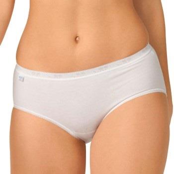 Sloggi Trosor 2P Basic Plus Midi Briefs Vit bomull 40 Dam