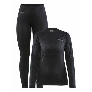 Craft Baselayer Set Women Svart polyester 3XL Dam