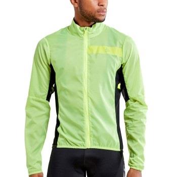 Craft Essence Light Wind Jacket M Limegrön polyester Medium Herr