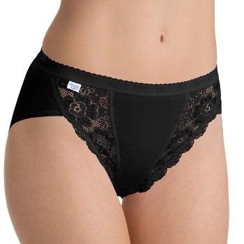 Sloggi Trosor Chic Tai Brief Svart bomull 38 Dam