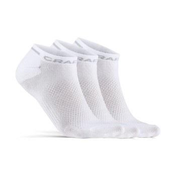 Craft Strumpor 3P Core Dry Shafless Socks Vit nylon Strl 34/36