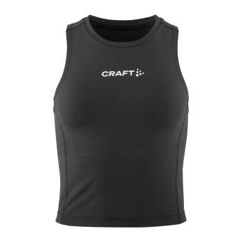 Craft Rush 2 0 Crop Singlet W Svart Large Dam