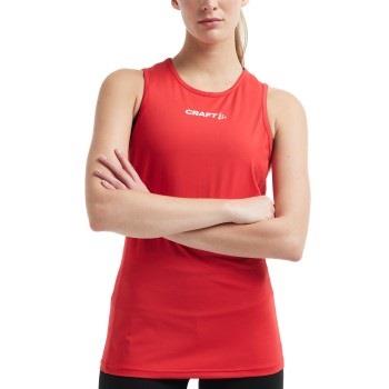 Craft Rush Slim Singlet W Röd polyester Small Dam