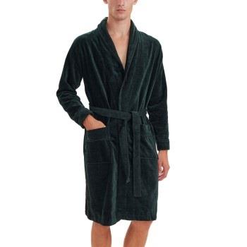 JBS Bath Robe Mörkgrön bomull Large Herr