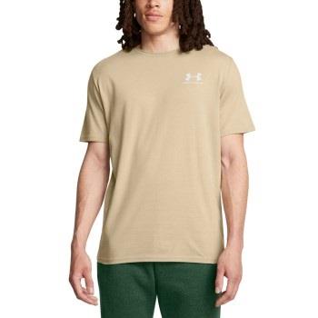 Under Armour Sportstyle LC Short Sleeve Beige Large Herr